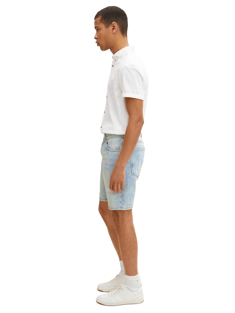 Regular denim shorts