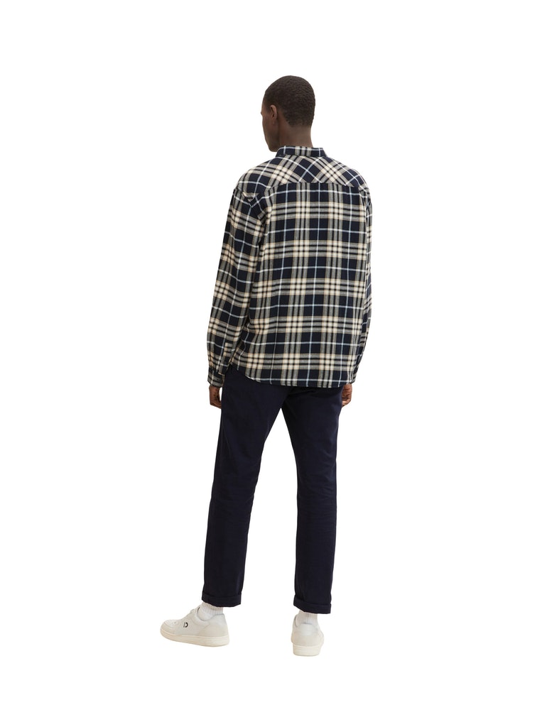 relaxed checked shirt