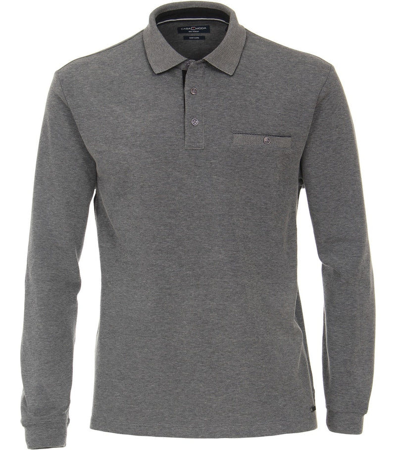 Polo-Shirt Langarm gestreift