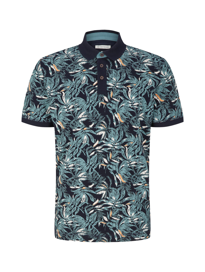 Poloshirt mit Allover-Print