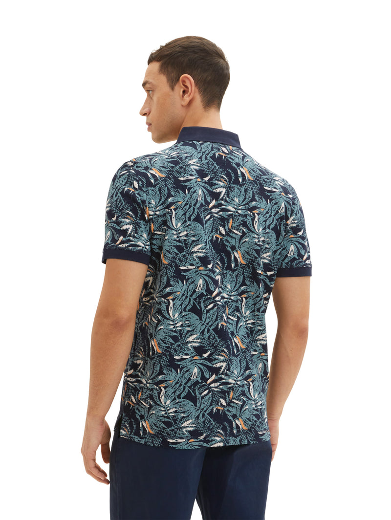 Poloshirt mit Allover-Print