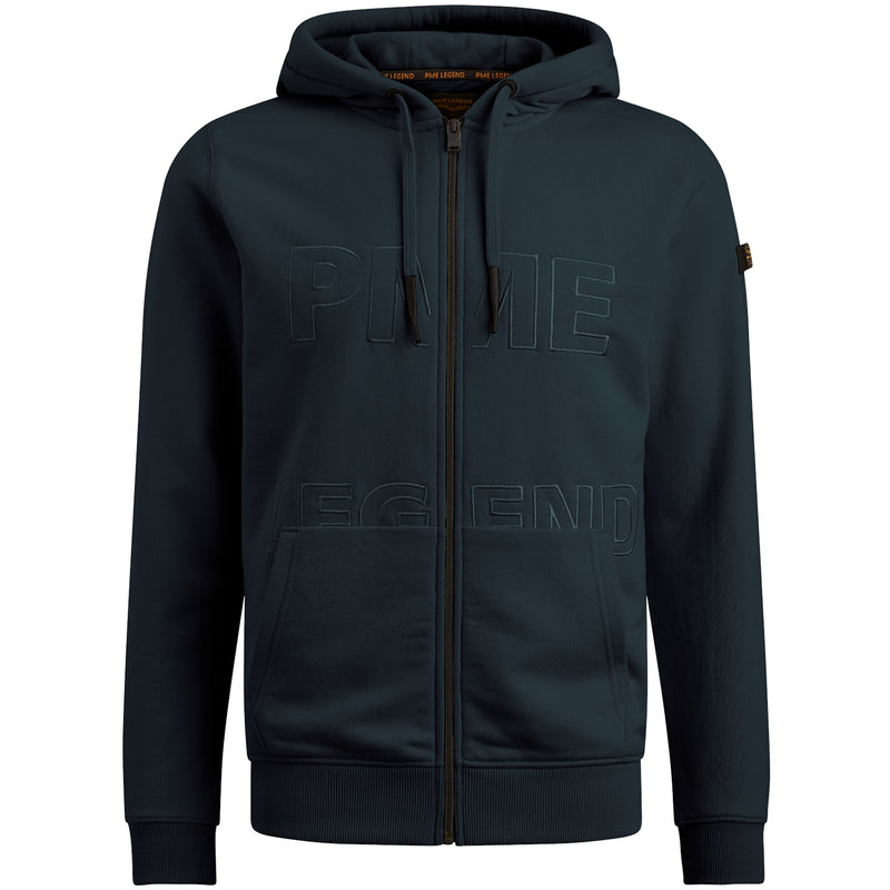 Zip jacket soft terry unbrushed