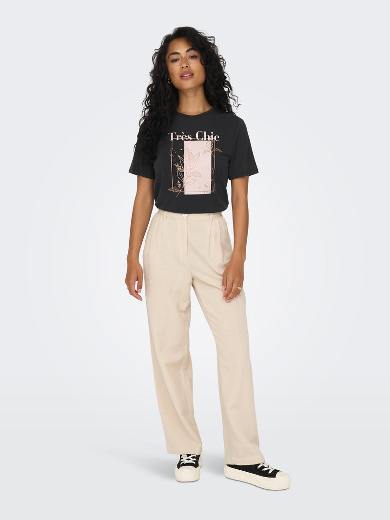 ONLFREE LIFE REG S/S LEAF TOP BOX JRS