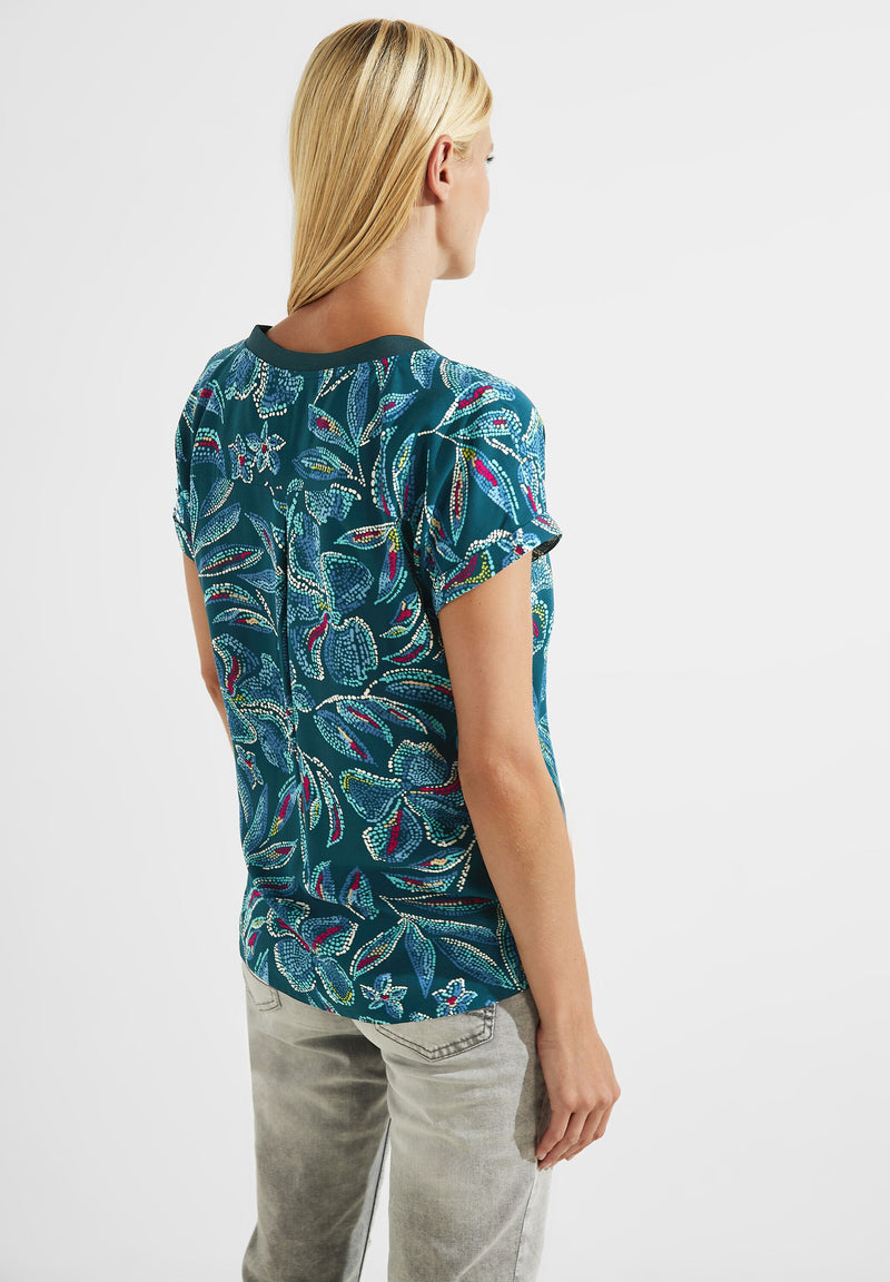 Bluse mit Multicolorprint