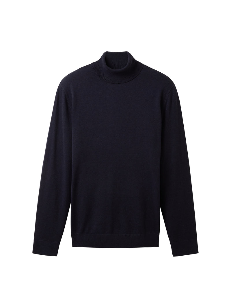 Basic Strickpullover mit Rollkragen