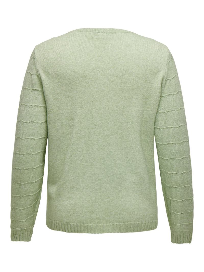 CARKATIA LS STRUCT. O-NECK CC KNT