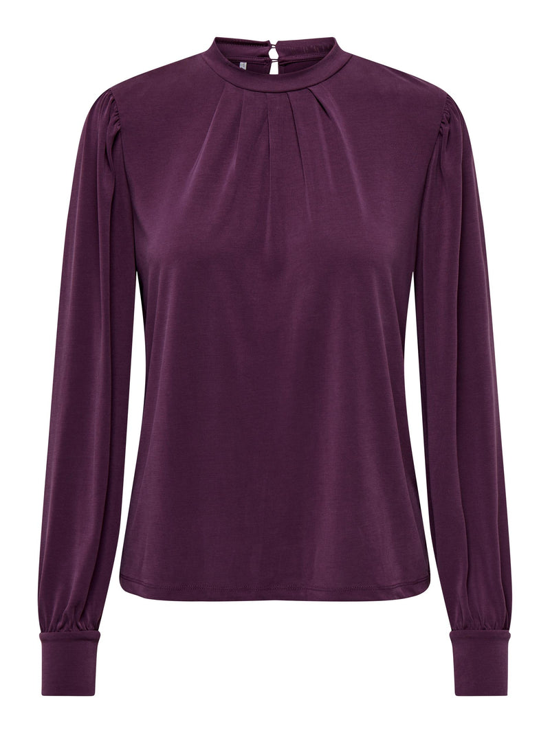 ONLFREE LIFE L/S MODAL HIGHNECK TOP JRS