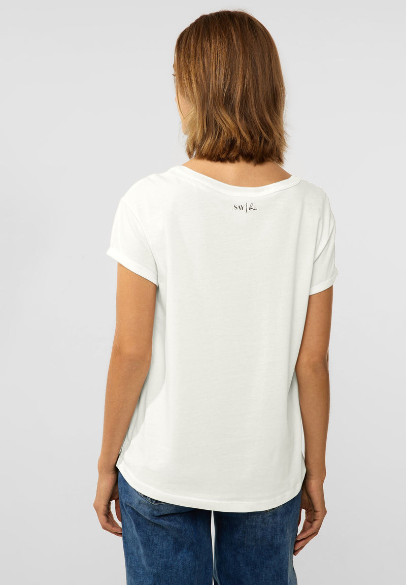 Artwork Shirt mit Pailetten