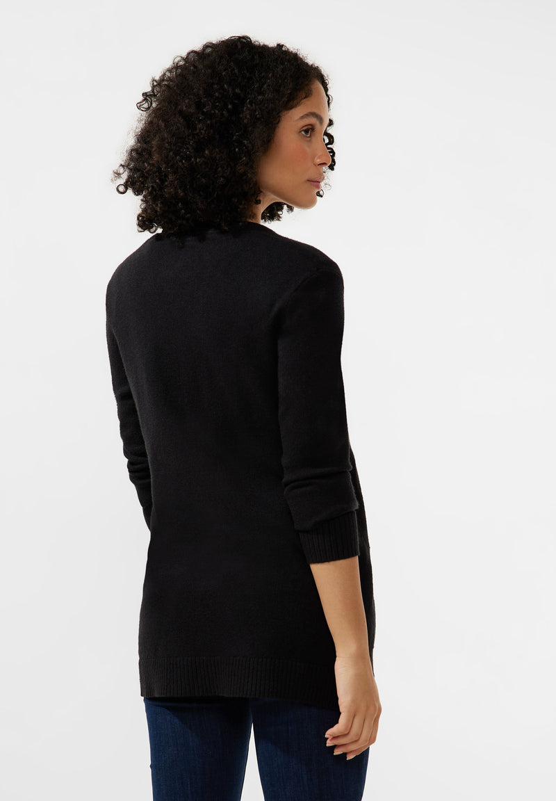 Basic Cardigan mit Taschen