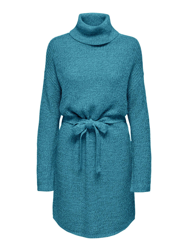JDYMEGAN L/S COWLNECK BELT DRESS KNT