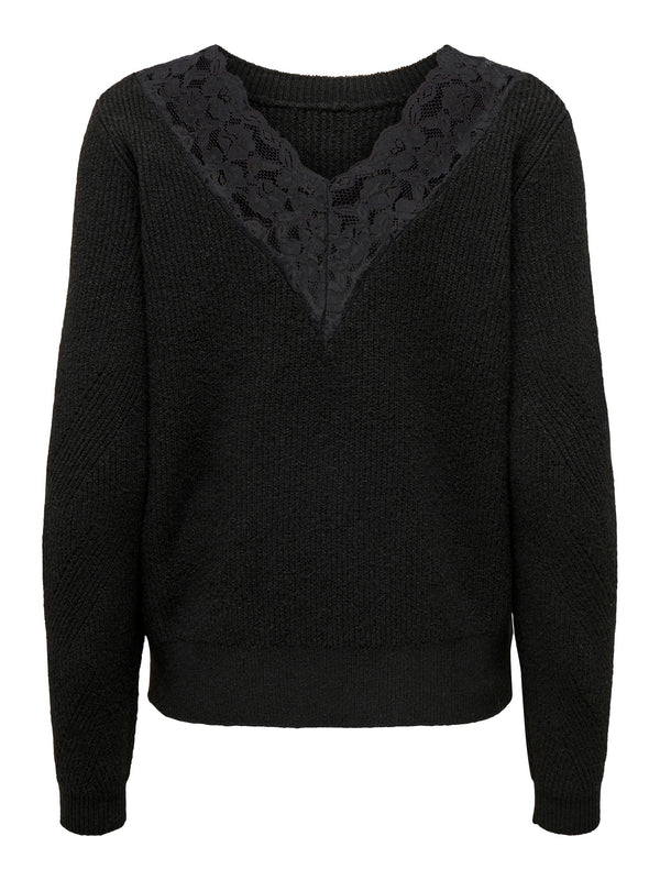 JDYMARY L/S LACE PULLOVER KNT