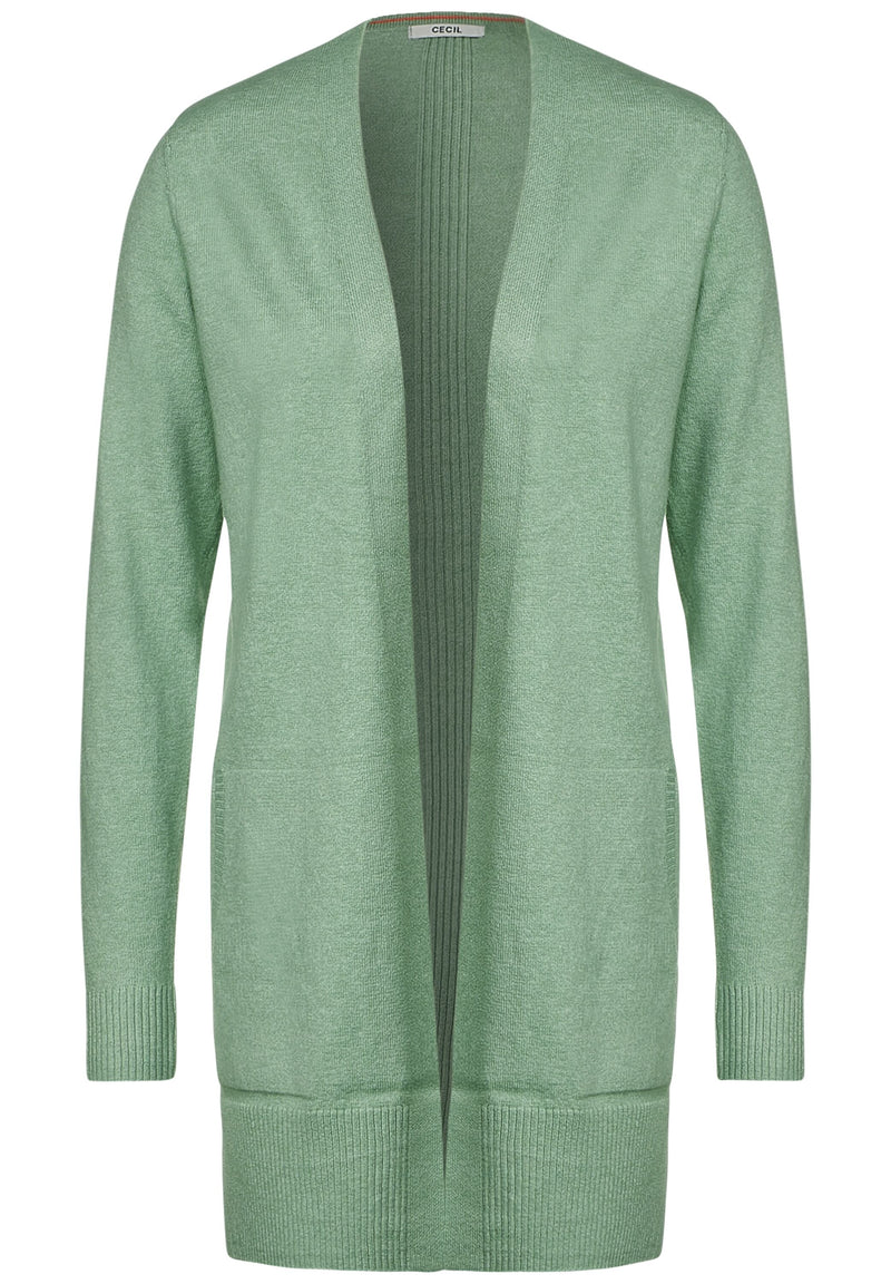 Cosy Melange Strickjacke
