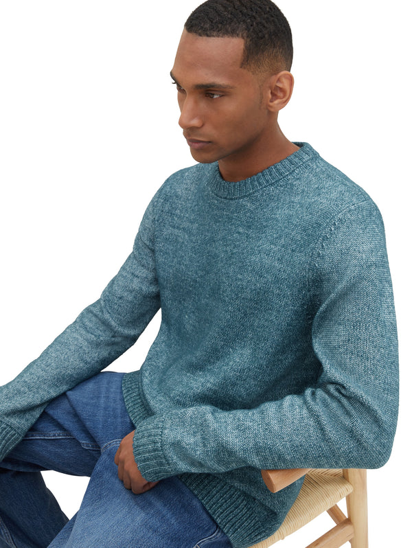 Strickpullover mit recyceltem Polyester