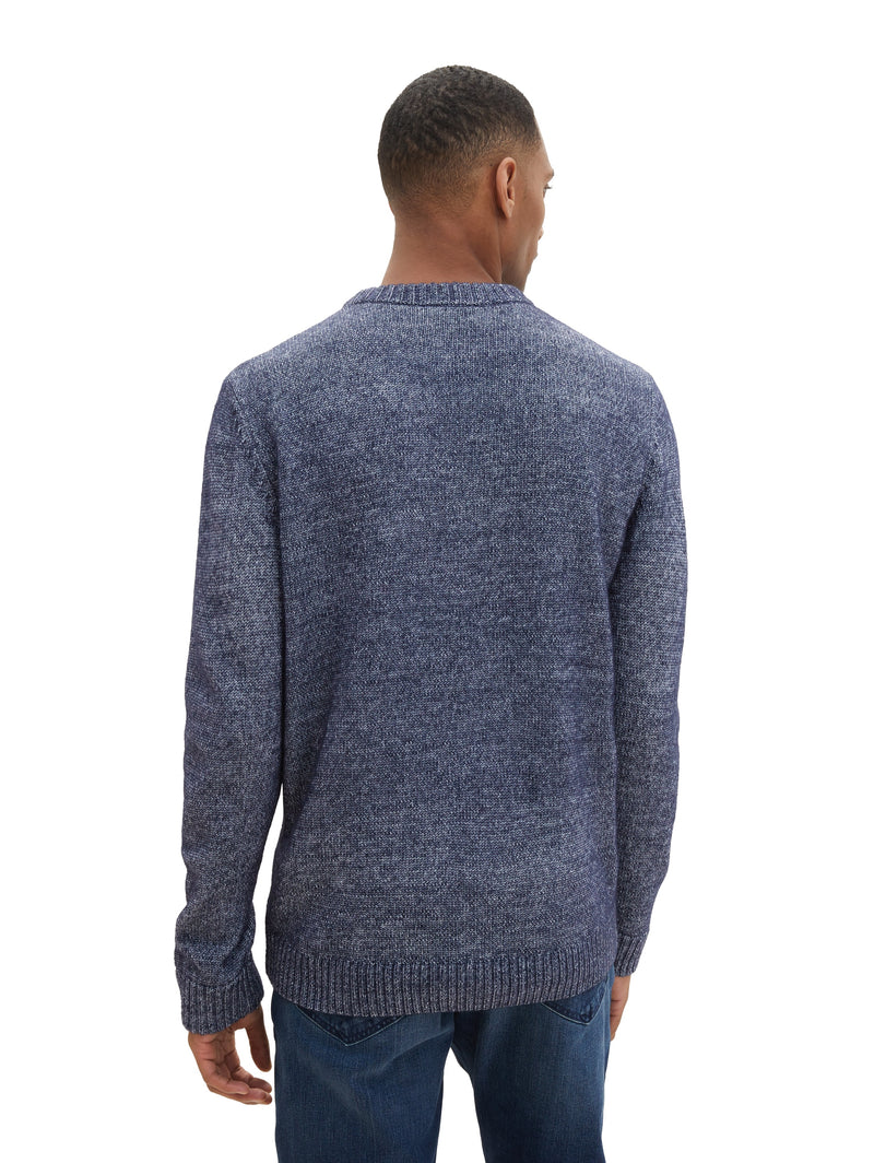 Strickpullover mit recyceltem Polyester