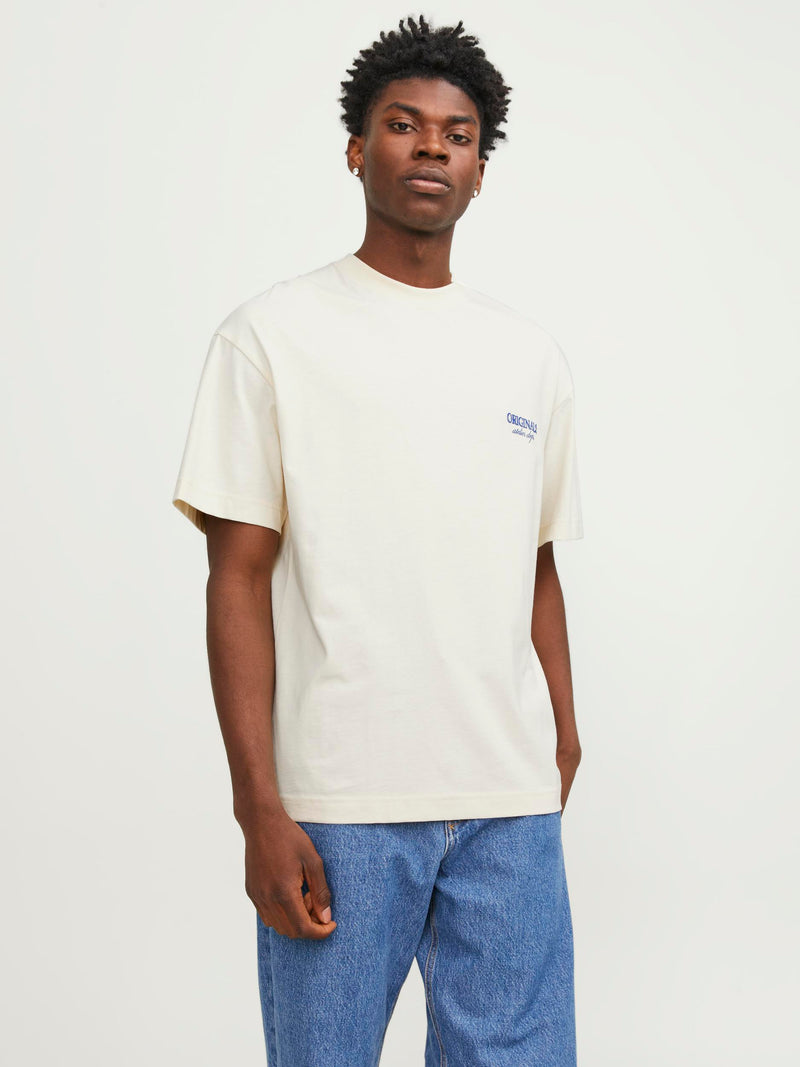 JORSANTORINI BACK TEE SS CREW NECK SN