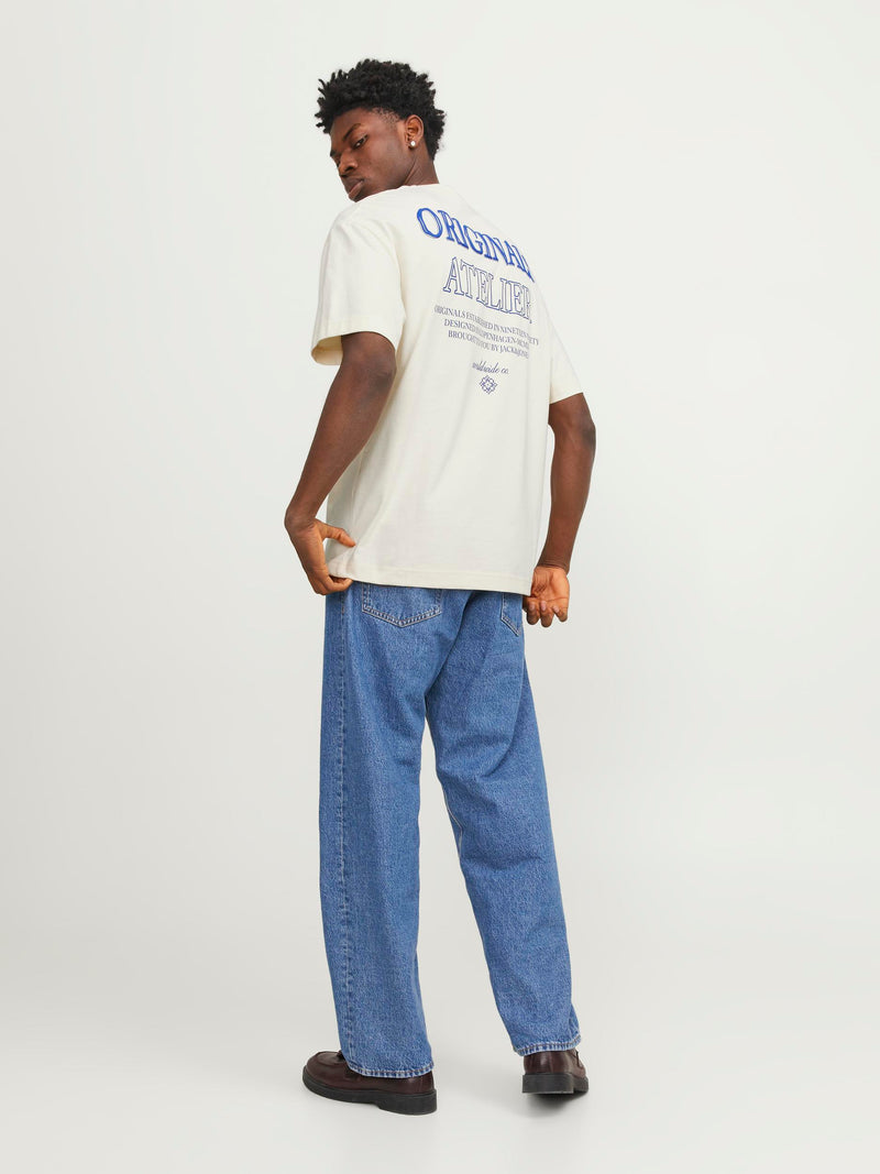 JORSANTORINI BACK TEE SS CREW NECK SN