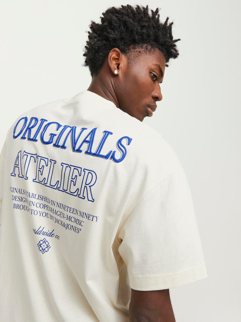 JORSANTORINI BACK TEE SS CREW NECK SN